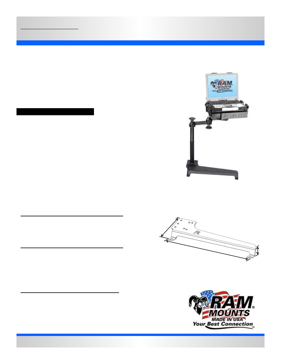 RAM Mount RAM-VB-179-SW1 User Manual | 2 pages