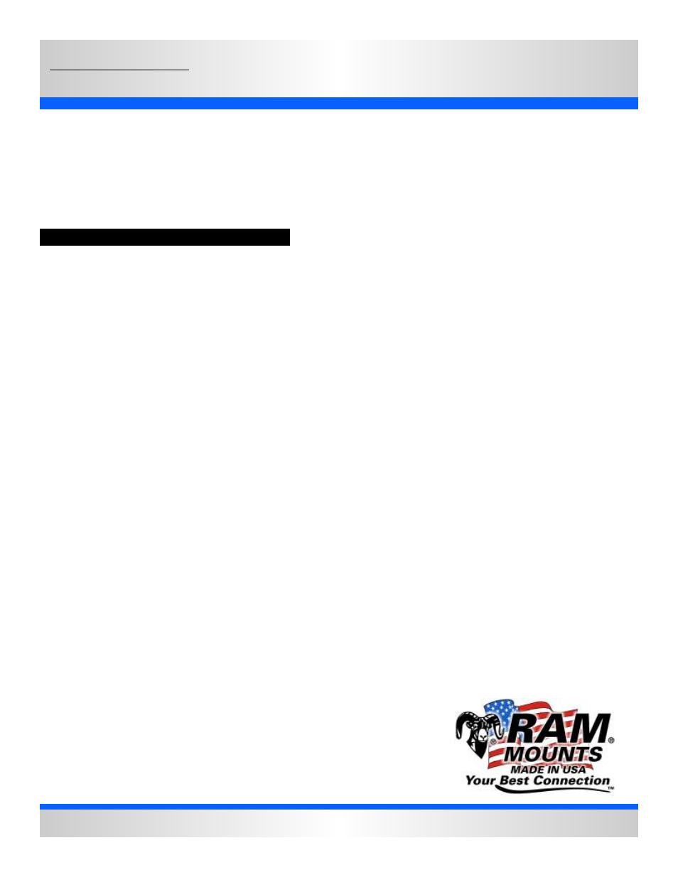 Ram no-drill, Seat bases, Vehicle base for the | RAM Mount RAM-VB-116-SW1 User Manual | Page 2 / 2