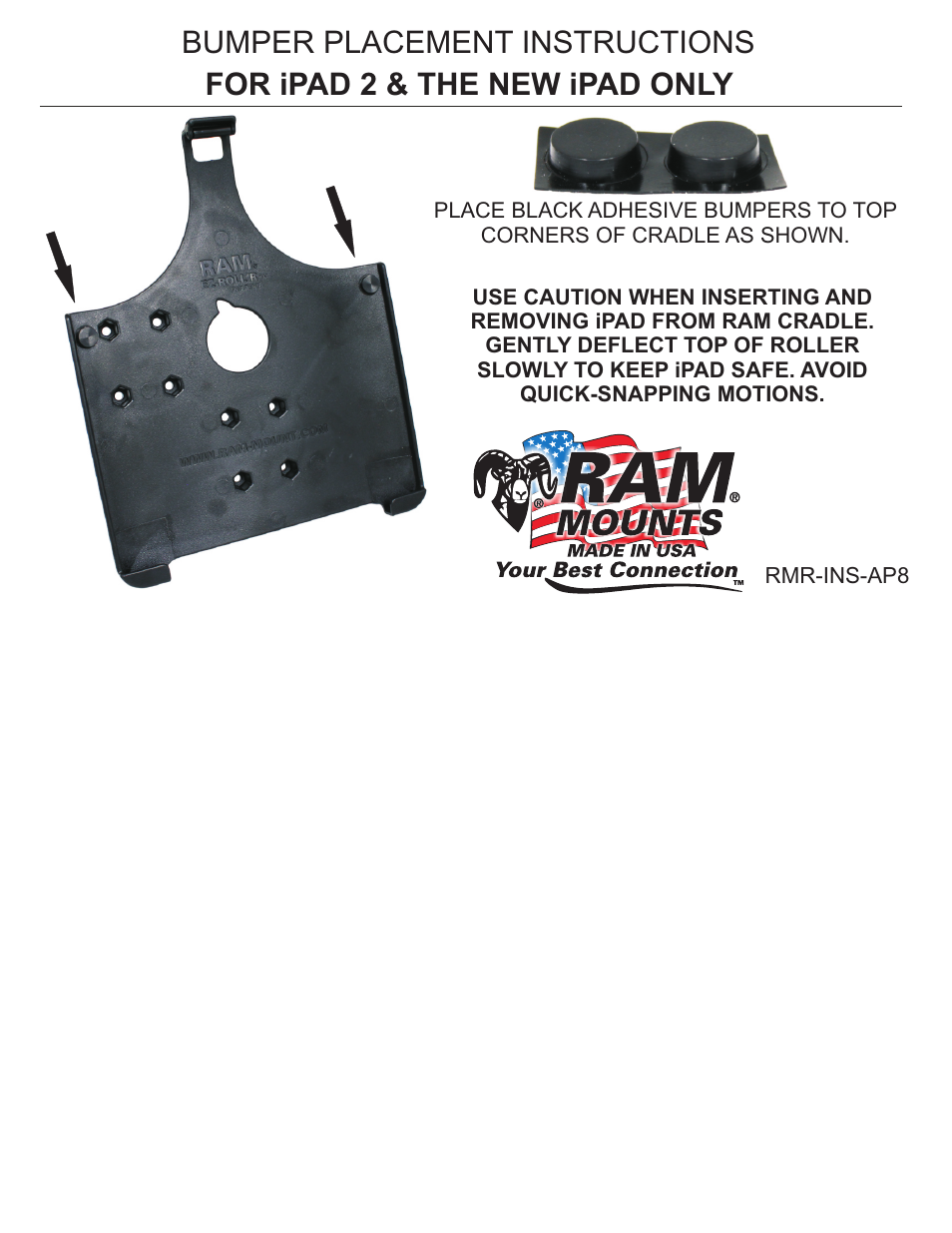 RAM Mount RAM-HOL-AP8U User Manual | 1 page