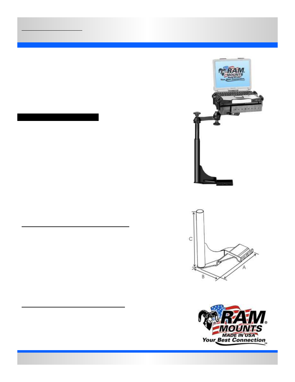 RAM Mount RAM-VB-174-SW1 User Manual | 2 pages