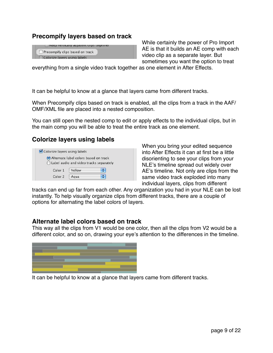 Automatic Duck Pro Import AE 5.0 (Win 64-bit for CS5 or CS5.5) User Manual | Page 9 / 22