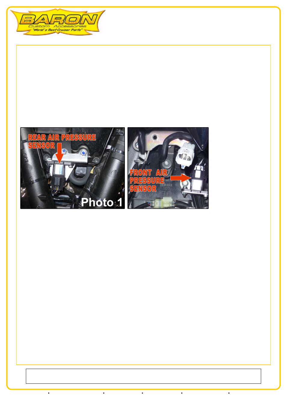 Baron Air & Fuel_BIG AIR KIT STEALTH Road_Stratoliner & Raider User Manual | Page 2 / 8