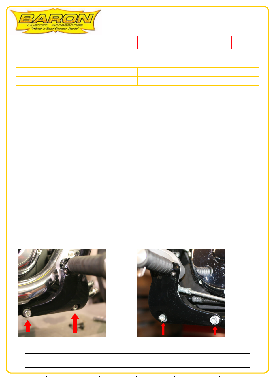Baron Engine Guards_ENGINE GUARD Victory (08+) BLACK User Manual | 1 page