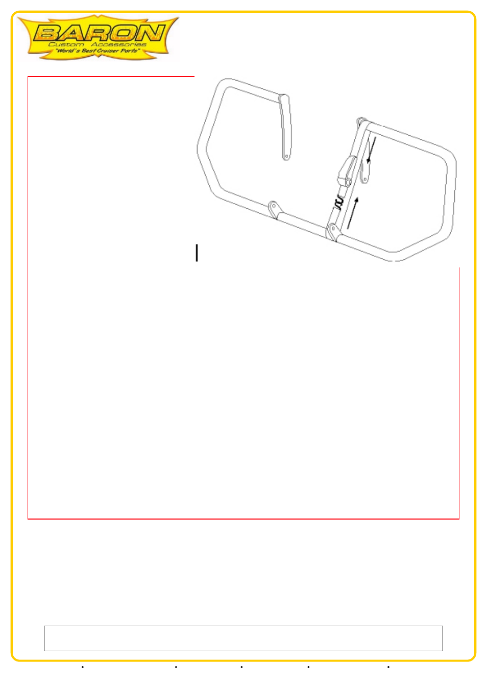 Baron Engine Guards_ENGINE GUARD Yamaha V-Star 650 User Manual | Page 2 / 2