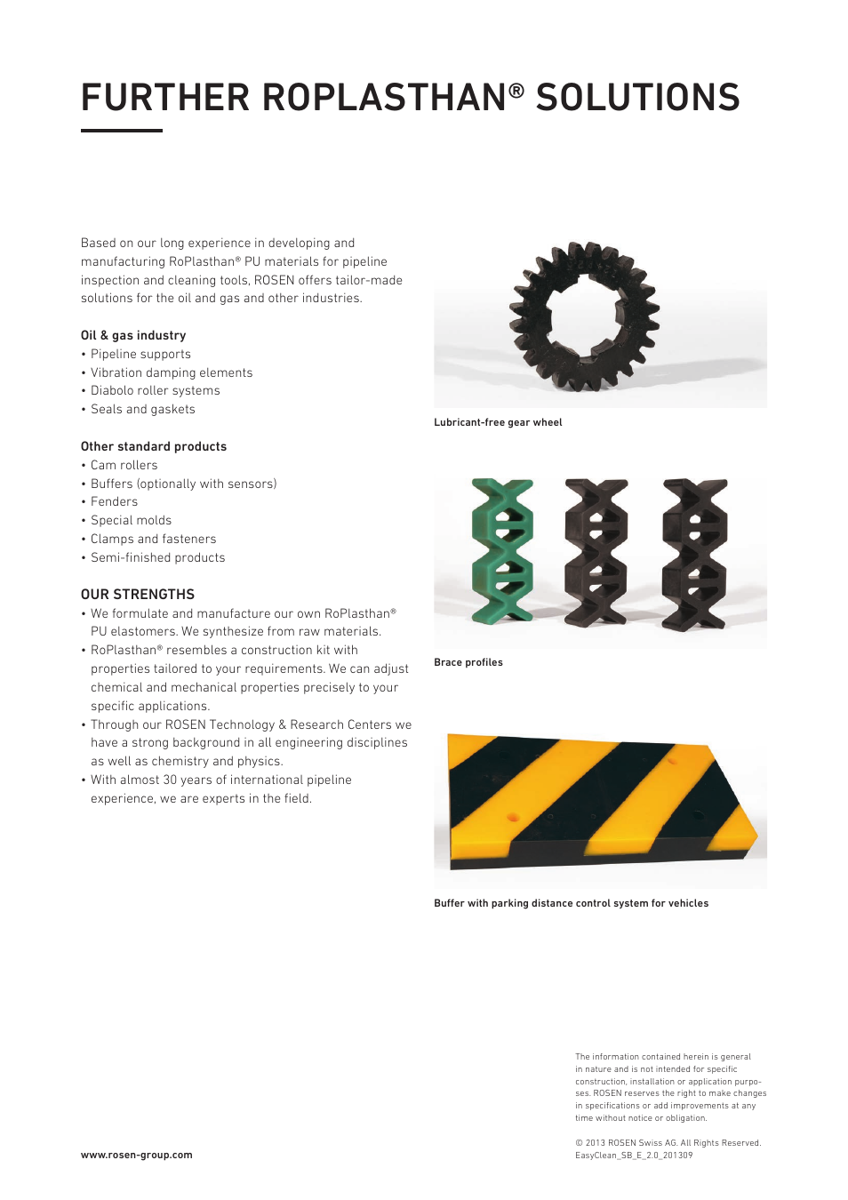 Further roplasthan® solutions | Rosen Easy Clean User Manual | Page 4 / 4