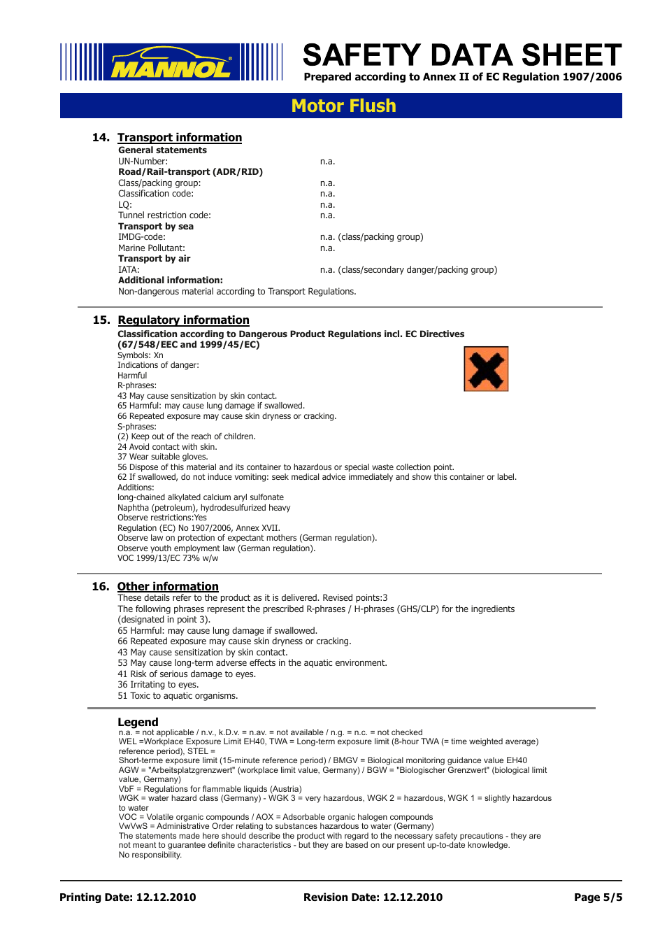 Seite 5, Motor flush | SCT-Germany MOTOR FLUSH 10min. User Manual | Page 5 / 5