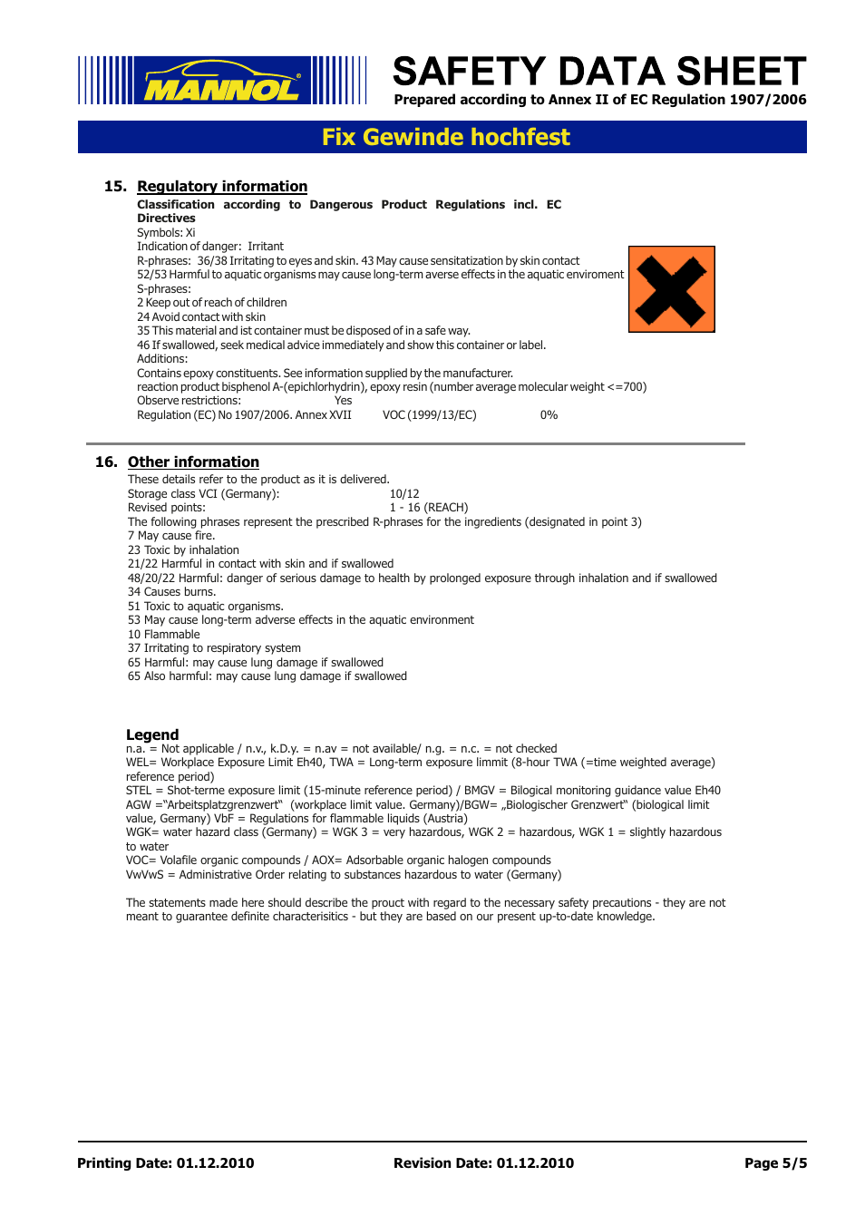 Seite 5, Fix gewinde hochfest | SCT-Germany 9927 FIX-GEWINDE bis M20 hochfest User Manual | Page 5 / 5