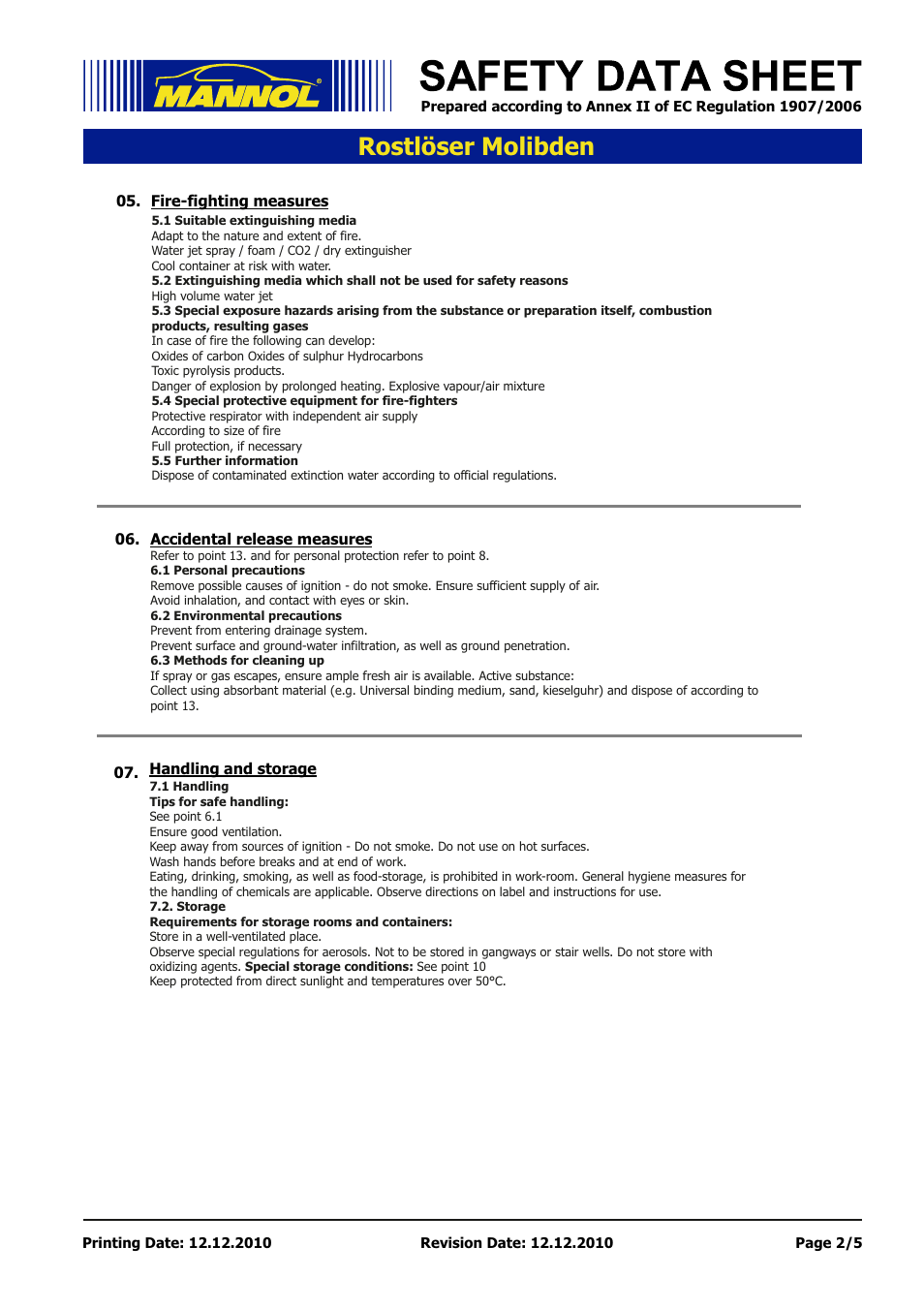 Seite 2, Rostlöser molibden | SCT-Germany ROSTLÖSER ULTRA Molybden User Manual | Page 2 / 5