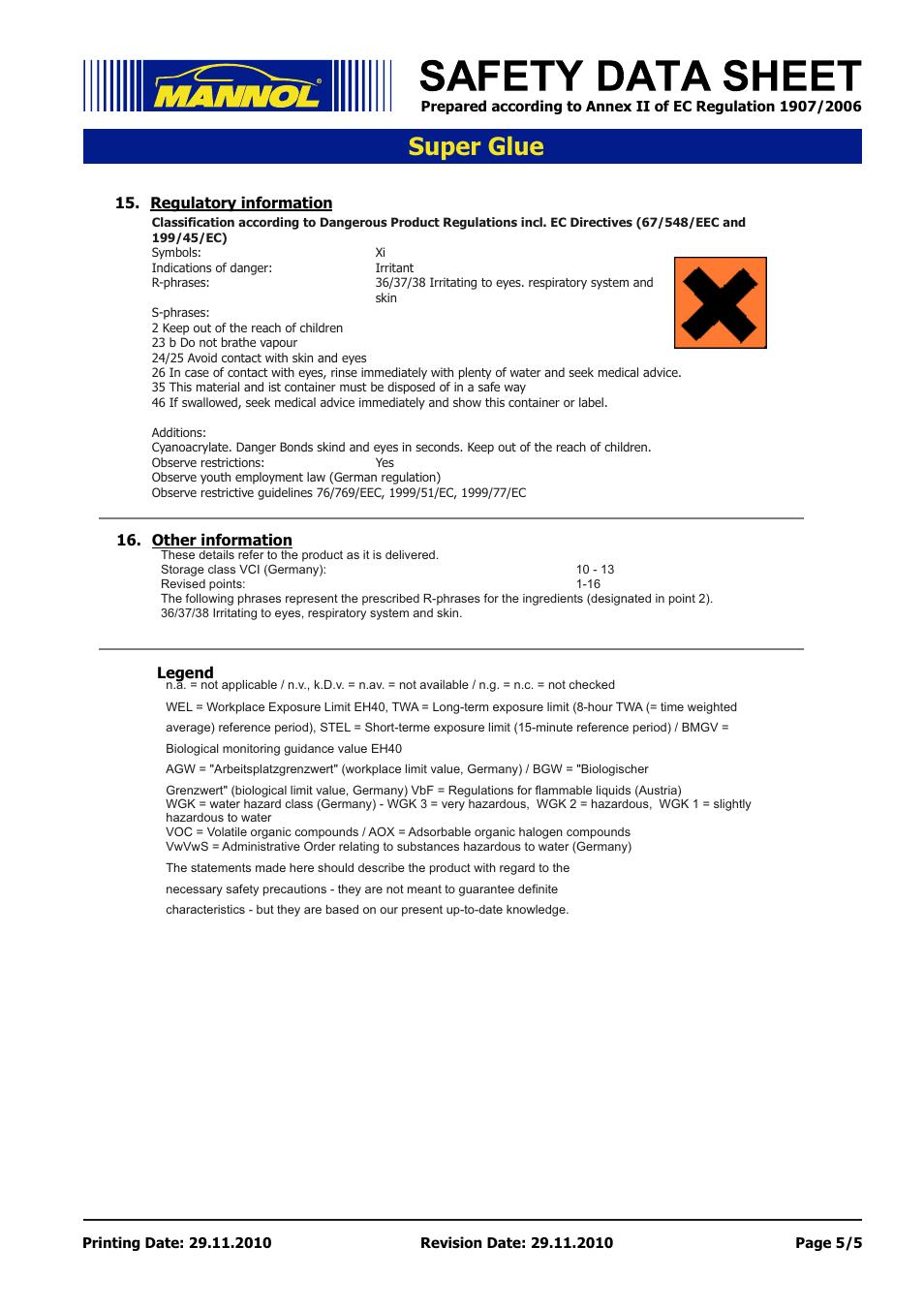 Seite 5, Super glue | SCT-Germany SUPER GLUE User Manual | Page 5 / 5