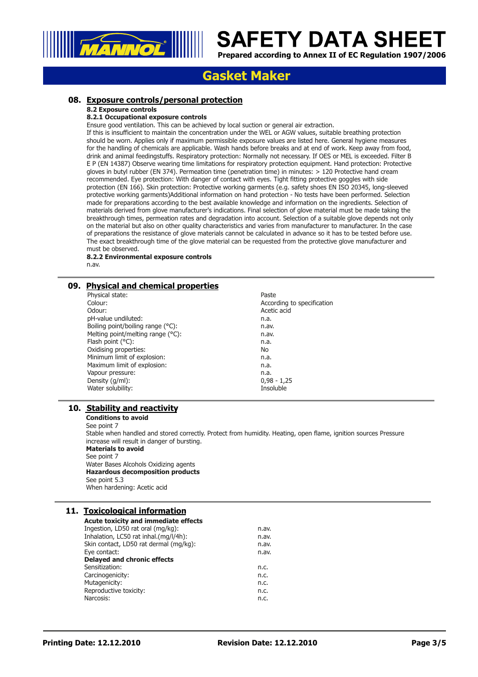 Seite 3, Gasket maker | SCT-Germany GASKET MAKERTransparent User Manual | Page 3 / 5