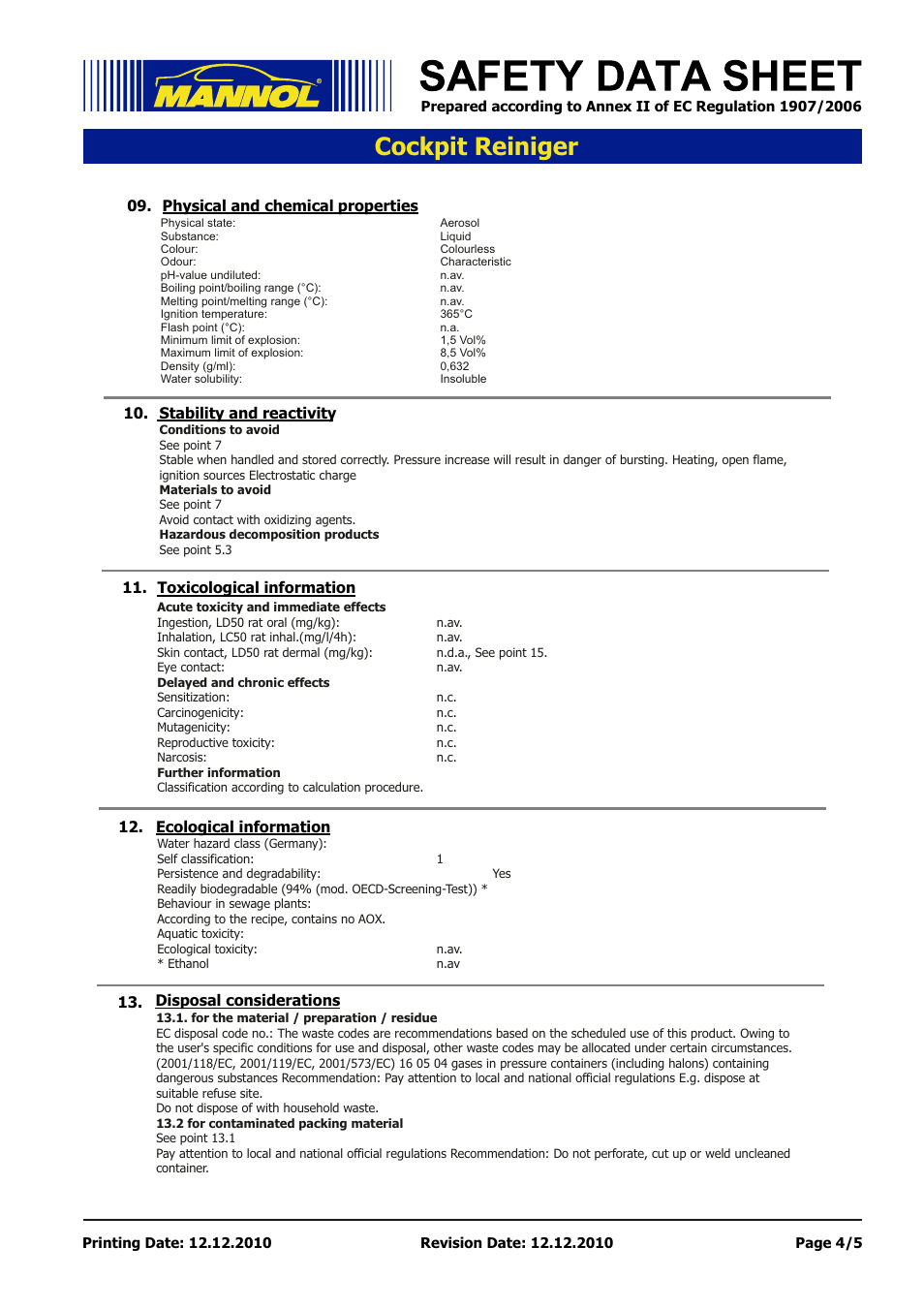 Seite 4, Cockpit reiniger | SCT-Germany COCKPIT-REINIGER User Manual | Page 4 / 5