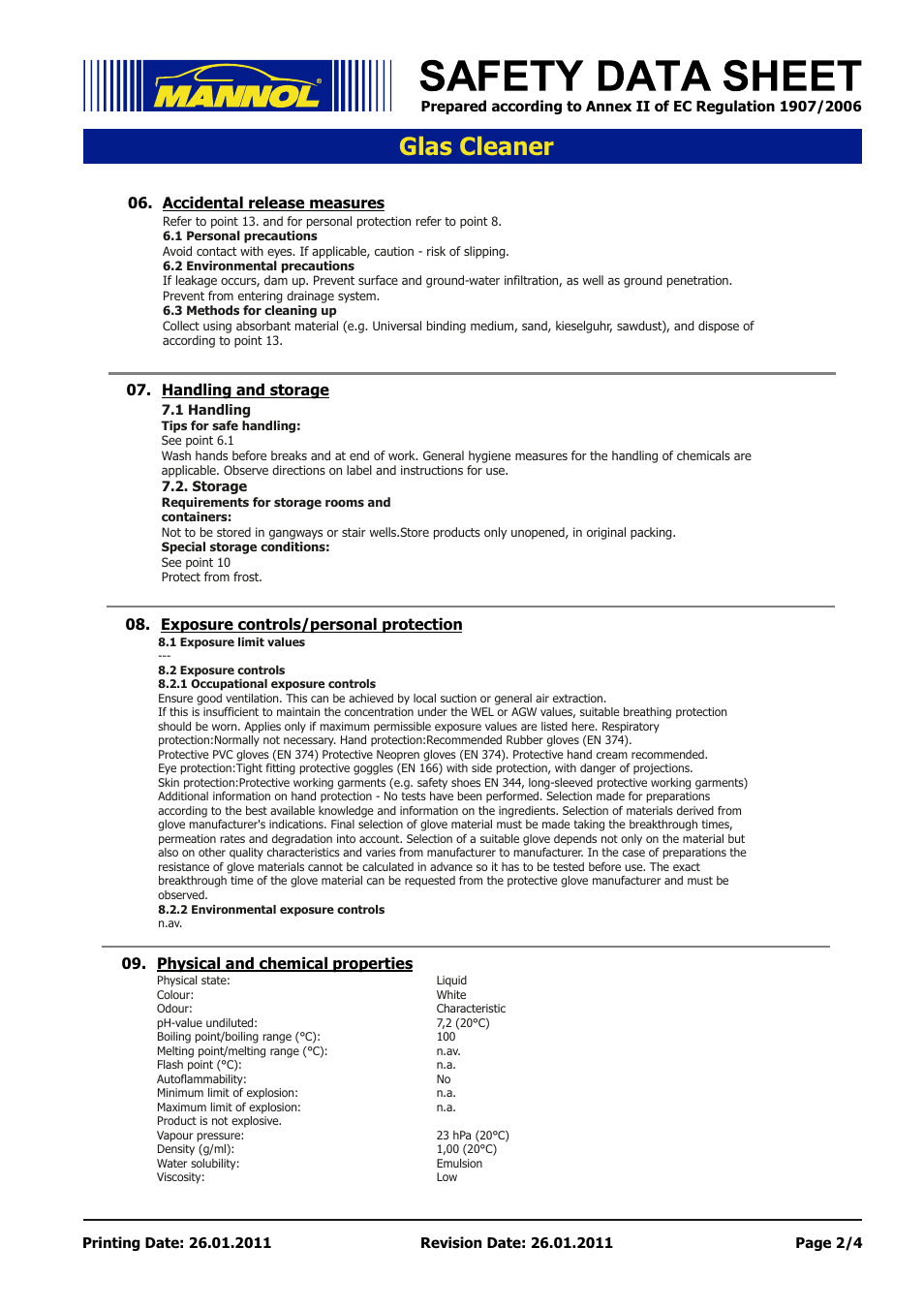 Seite 2, Glas cleaner | SCT-Germany GLAS CLEANER User Manual | Page 2 / 4