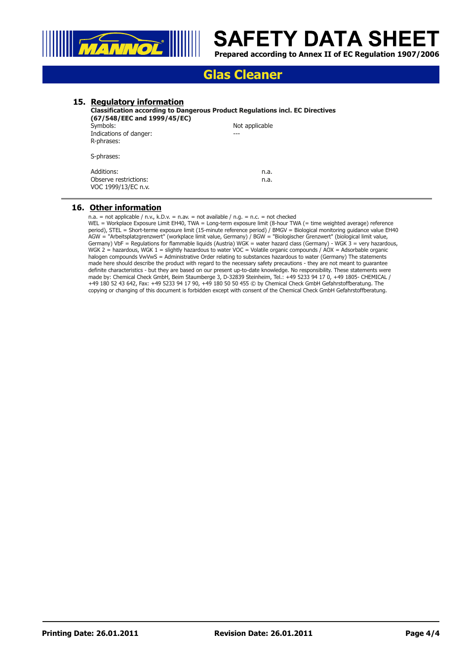 Seite 4, Glas cleaner | SCT-Germany GLAS CLEANER User Manual | Page 4 / 4