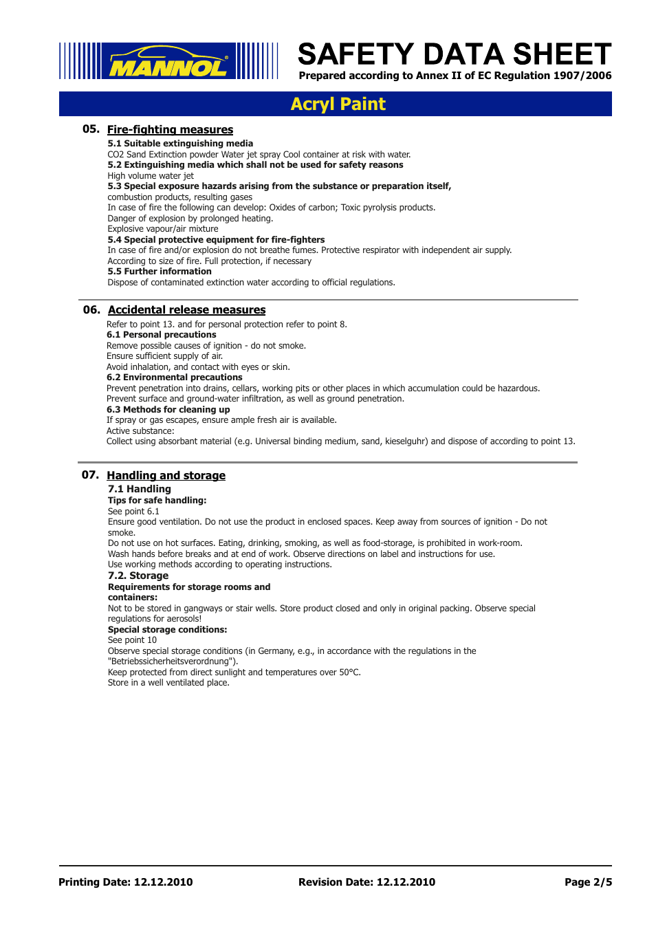 Seite 2, Acryl paint | SCT-Germany ACRYL PAINT User Manual | Page 2 / 5