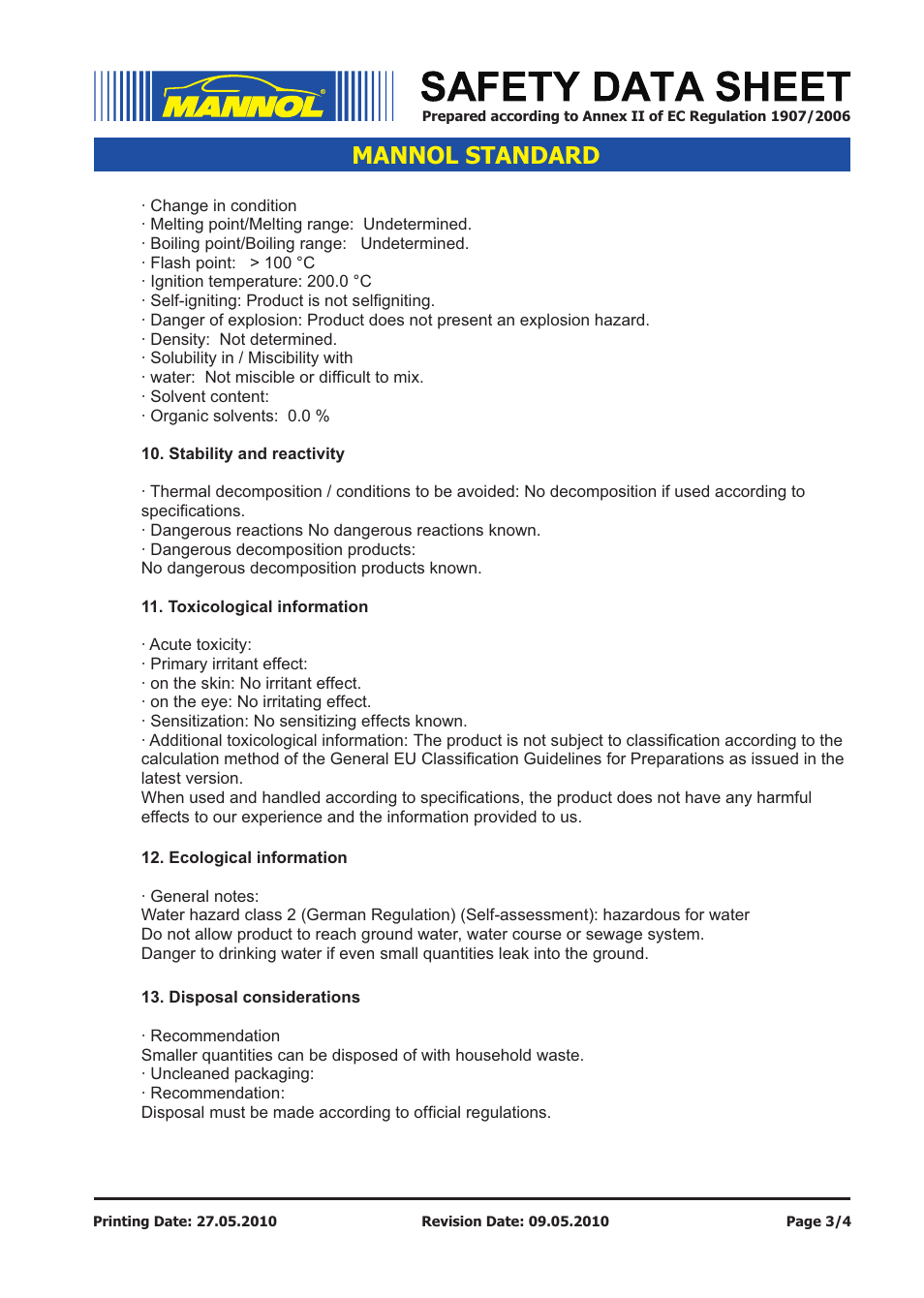 Mannol standard | SCT-Germany STANDARD SAE 15W-40 API SL_CF User Manual | Page 3 / 4