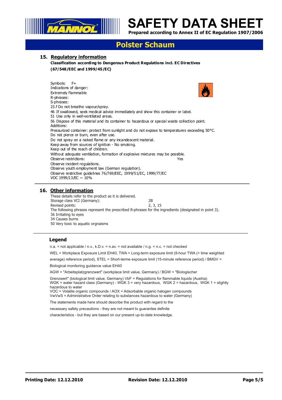 Seite 5, Polster schaum | SCT-Germany POLSTER-SCHAUM User Manual | Page 5 / 5