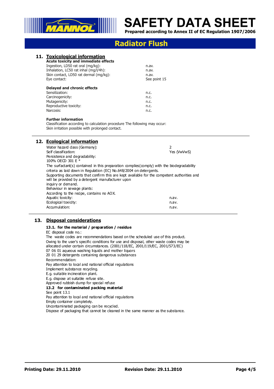 Seite 4, Radiator flush | SCT-Germany RADIATOR FLUSH User Manual | Page 4 / 5
