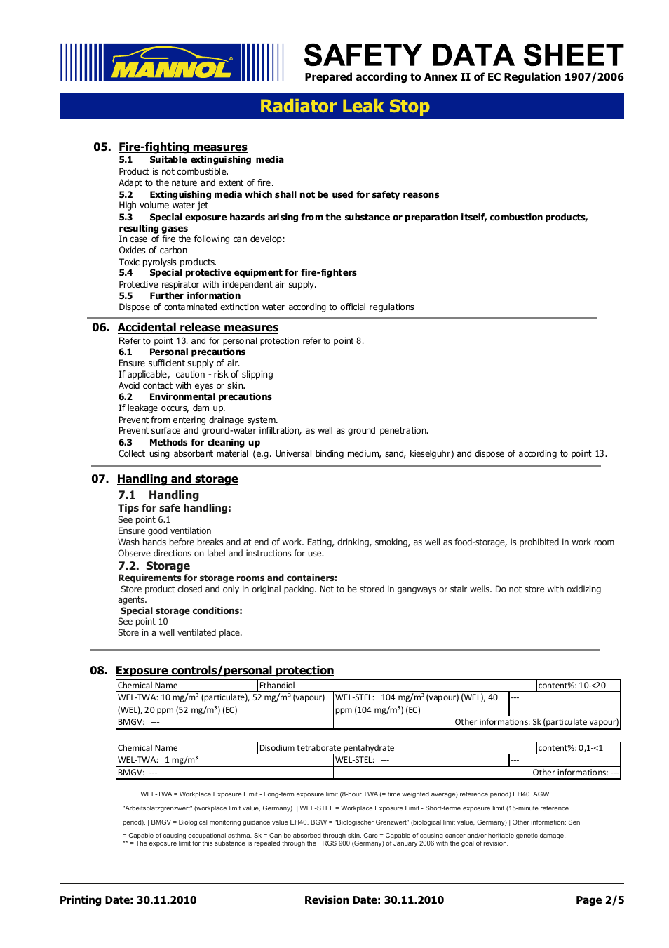 Seite 2, Radiator leak stop | SCT-Germany RADIATOR LEAK-STOP User Manual | Page 2 / 5