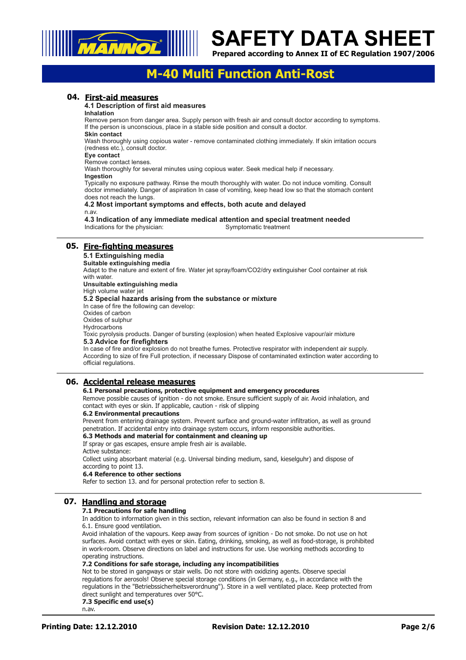 Seite 2, M-40 multi function anti-rost | SCT-Germany M-40 Multi Function Anti-Rost User Manual | Page 2 / 6