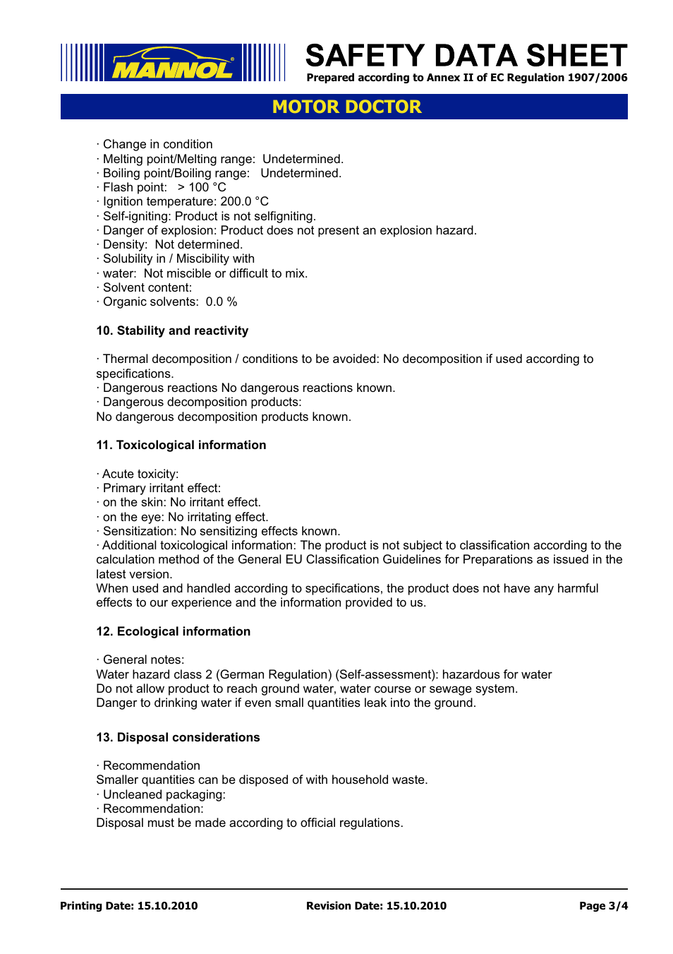 Seite 3, Motor doctor | SCT-Germany MOTOR DOCTOR User Manual | Page 3 / 4