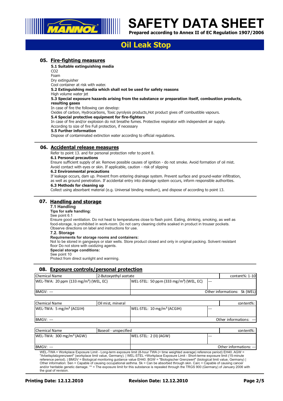 Seite 2, Oil leak stop | SCT-Germany OIL LEAK-STOP User Manual | Page 2 / 5