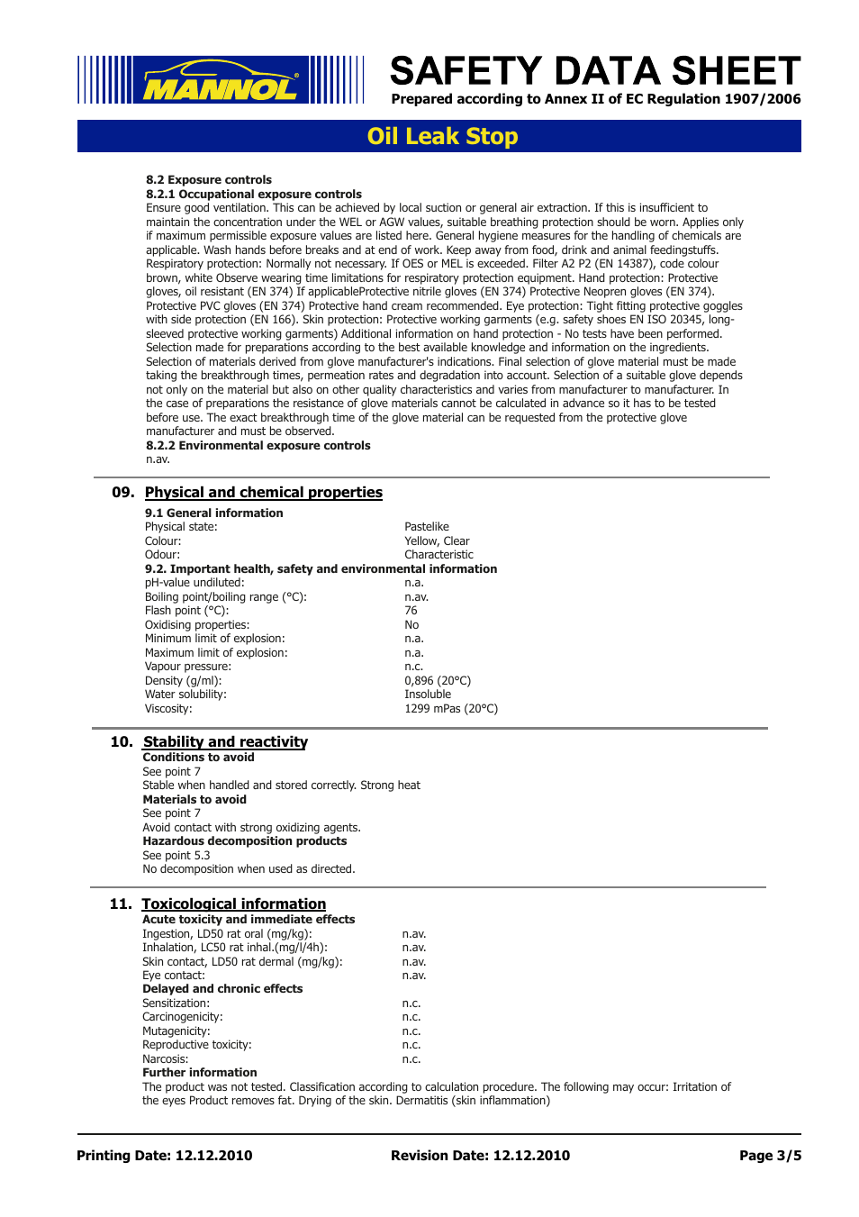 Seite 3, Oil leak stop | SCT-Germany OIL LEAK-STOP User Manual | Page 3 / 5