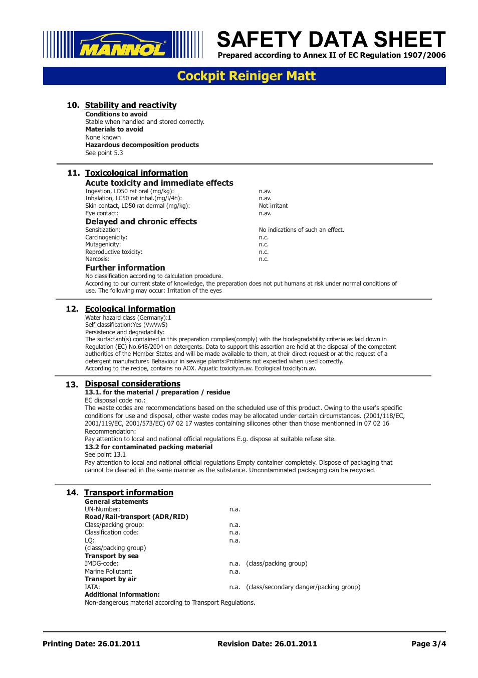 Seite 3, Cockpit reiniger matt | SCT-Germany COCKPIT-REINIGER Effekt MATT User Manual | Page 3 / 4