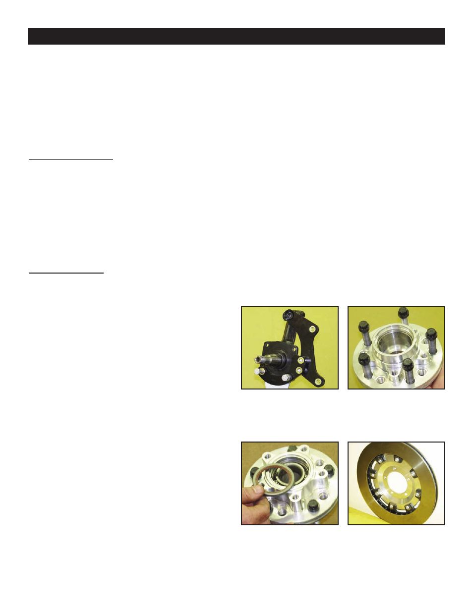 Wilwood Forged Dynalite Pro Series Front Brake Kit User Manual | Page 4 / 9