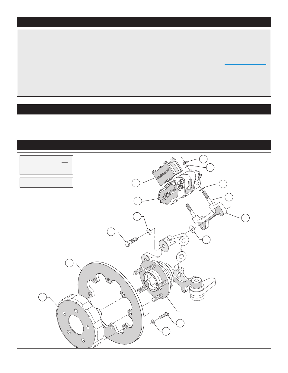 Exploded assembly diagram, Important notice - read this first, Photographic tip | Wilwood Dynapro Radial Front Drag Brake Kit User Manual | Page 2 / 7