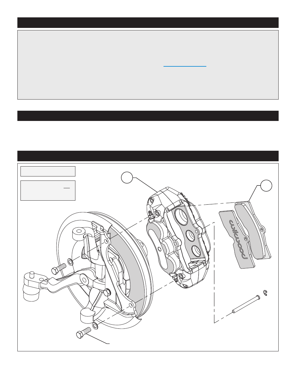 Exploded assembly diagram, Important notice - read this first, Photographic tip | Wilwood D8-6 Front Replacement Caliper Kit User Manual | Page 2 / 6