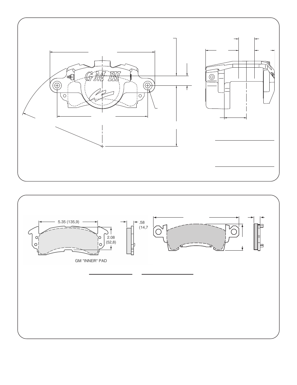 Wilwood GM III Single Piston Floater User Manual | Page 2 / 2