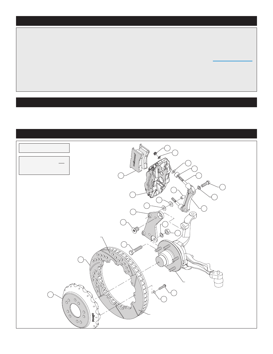 Exploded assembly diagram, Important notice - read this first, Photographic tip | Wilwood Forged Narrow Superlite 6R Big Brake Front Brake Kit (Hat) User Manual | Page 2 / 7