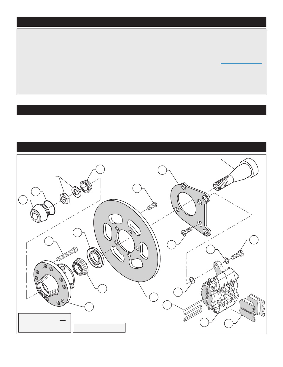 Exploded assembly diagram, Important notice - read this first, Photographic tip | Wilwood Dynapro Single Front Drag Brake Kit User Manual | Page 2 / 8