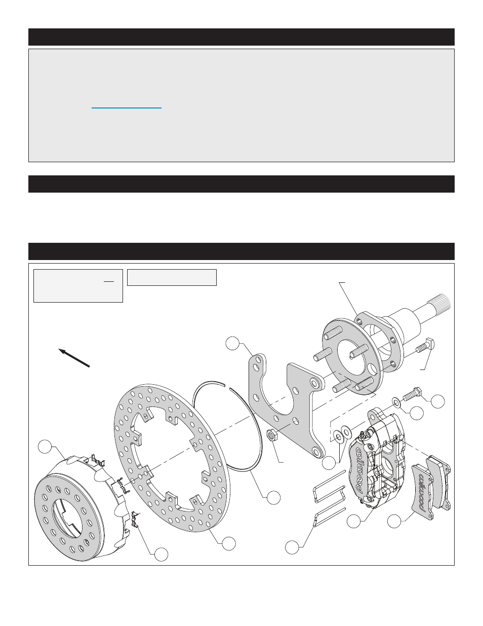 Exploded assembly diagram, Important notice - read this first, Photographic tip | Wilwood Dynapro SA Lug Drive Dynamic Rear Drag Brake Kit User Manual | Page 2 / 9