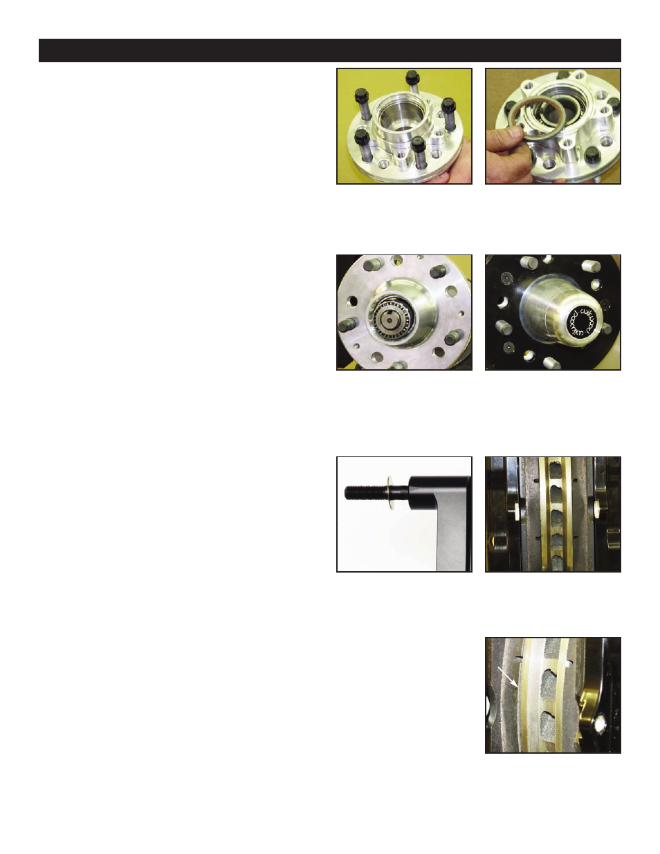 Assembly instructions (continued) | Wilwood Forged Narrow Superlite 6R Big Brake Front Brake Kit (Hub and 1PC Rotor) User Manual | Page 5 / 9