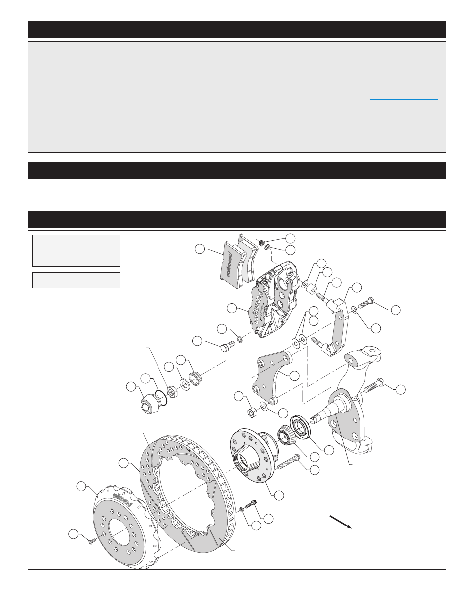 Photographic tip, Figure 1. typical installation configuration, Page 2 | Wilwood Forged Narrow Superlite 6R Big Brake Front Brake Kit (Hub) User Manual | Page 2 / 8