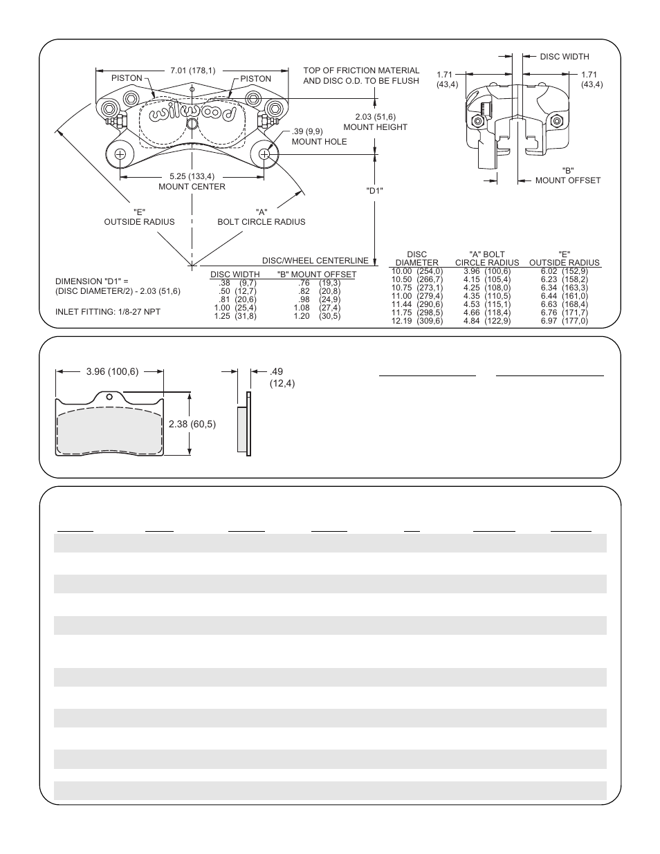 Wilwood Forged Dynalite User Manual | Page 2 / 2