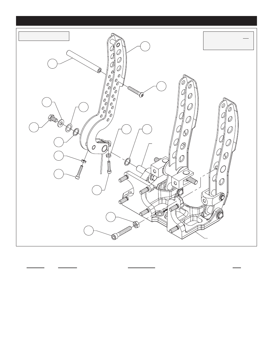 Wilwood Brake, Clutch and Throttle Pedal-w_o Throttle Link Description User Manual | Page 3 / 6