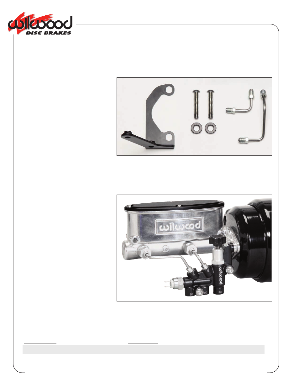 Wilwood MasterCylinder No: 260-13190 User Manual | 1 page