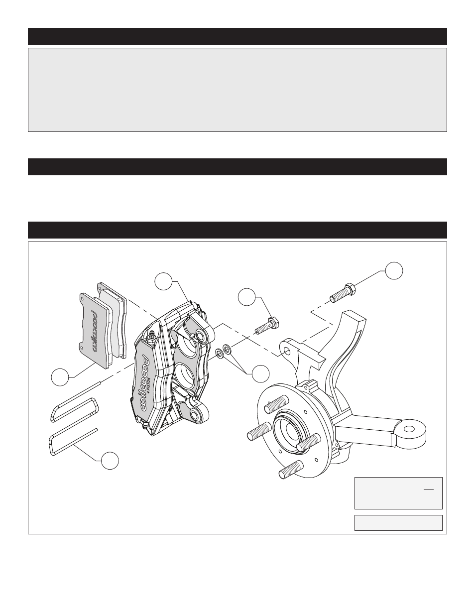 Exploded assembly diagram, Important notice - read this first, Photographic tip | Wilwood Forged DPHA Front Caliper Kits User Manual | Page 2 / 6