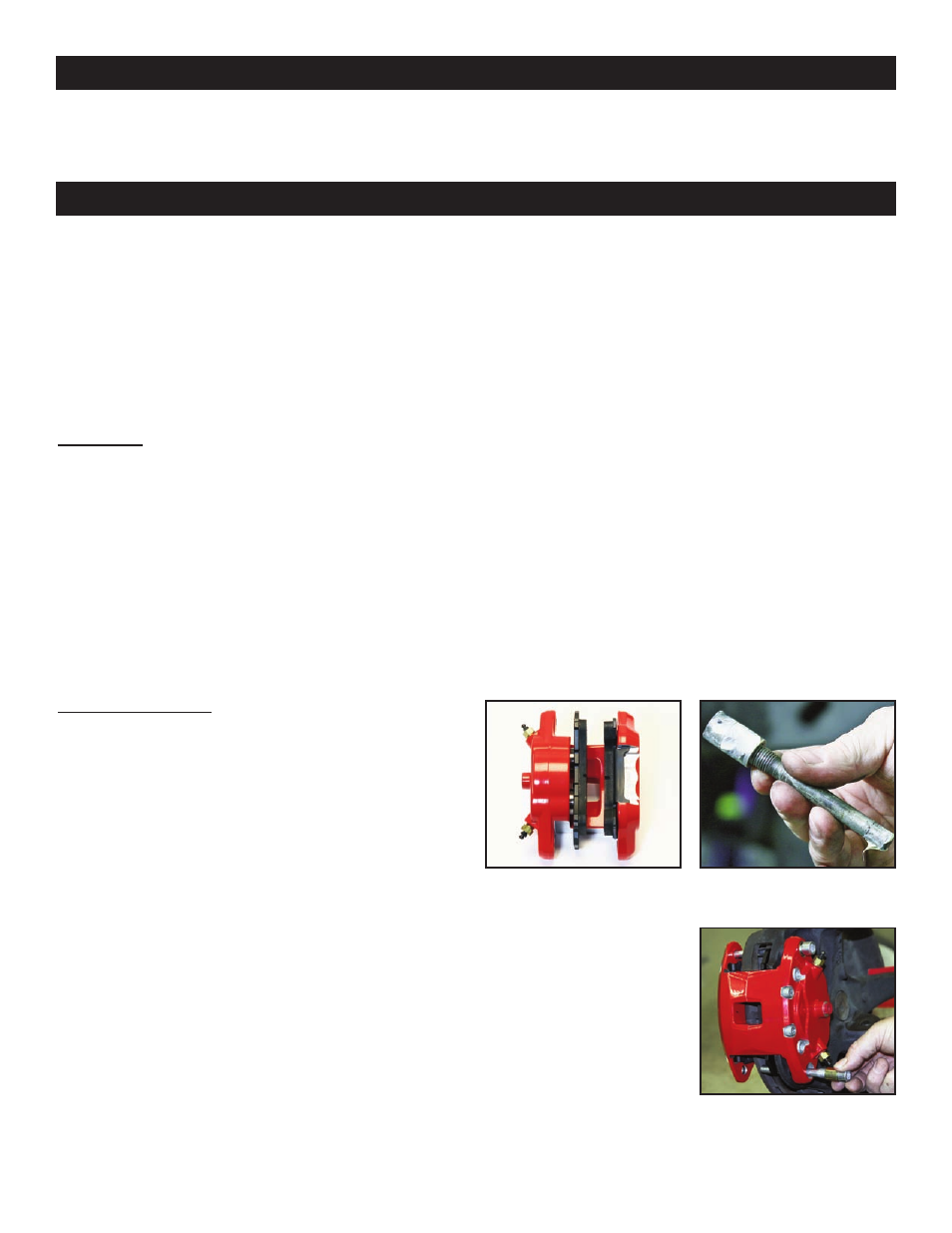 Photographic tip | Wilwood D154 Rear Caliper Kits User Manual | Page 3 / 6