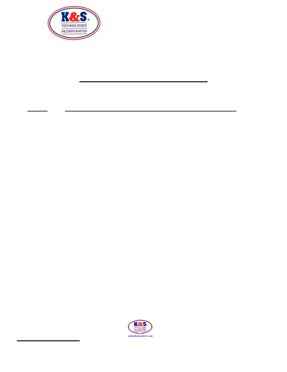 K&S Technologies 16-3009 User Manual | 2 pages