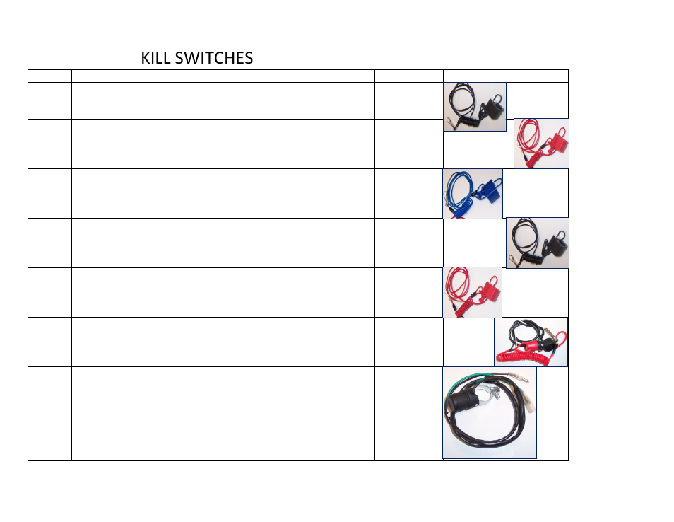 Kill switches | K&S Technologies HANDLEBAR CONTROL SWITCHES User Manual | Page 4 / 6