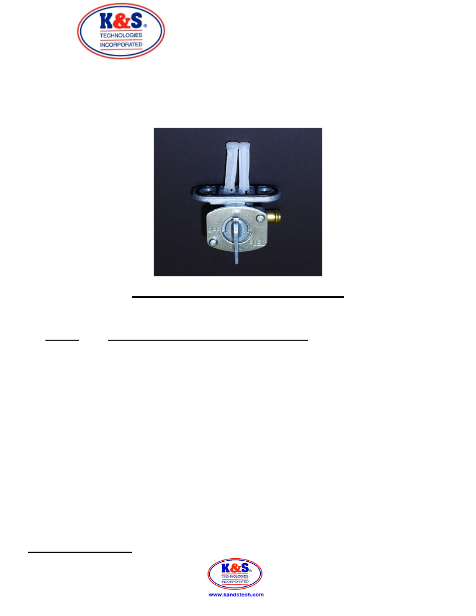K&S Technologies 57-400X User Manual | 2 pages