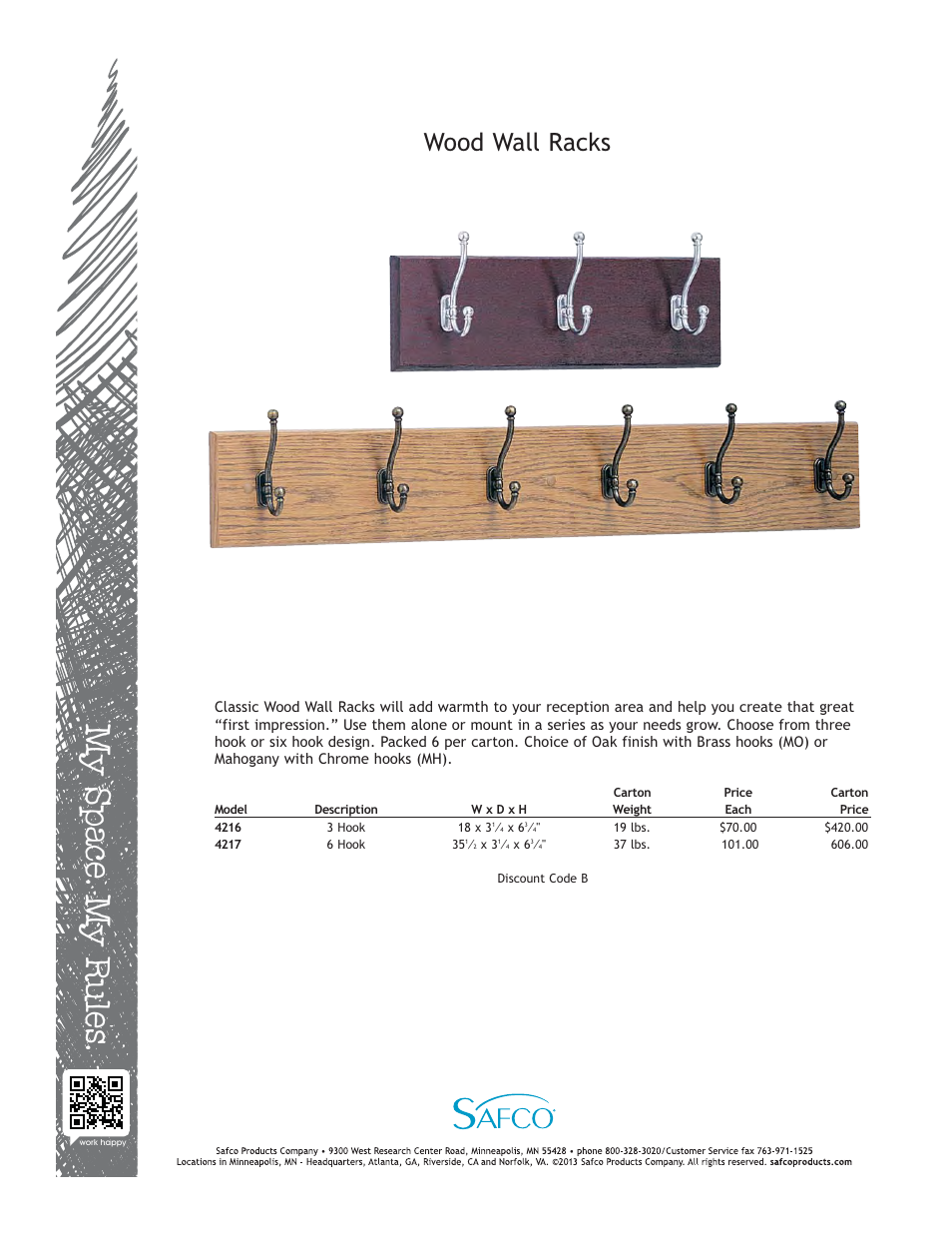 Safco 4217MO User Manual | 1 page