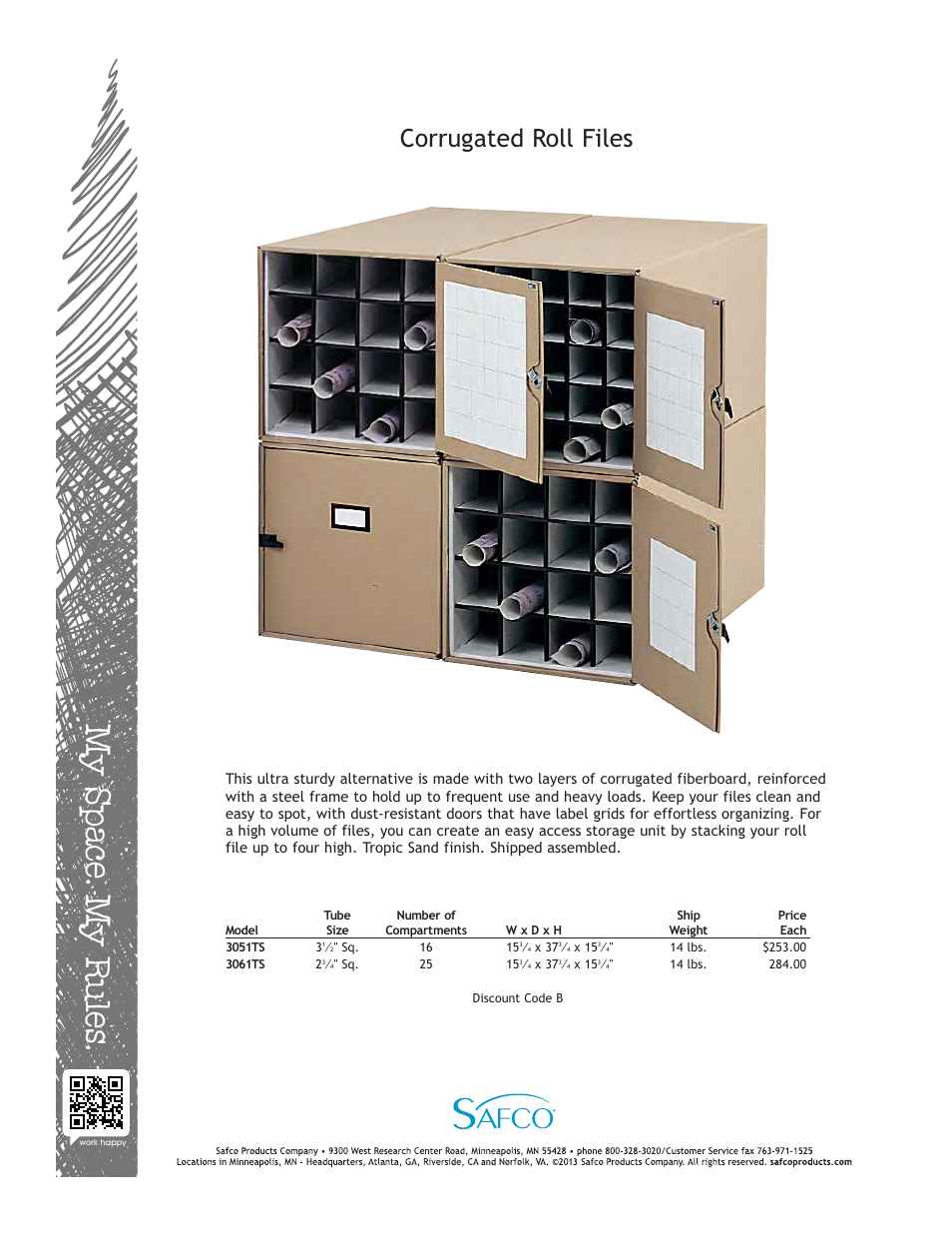 Safco 3061TS User Manual | 1 page