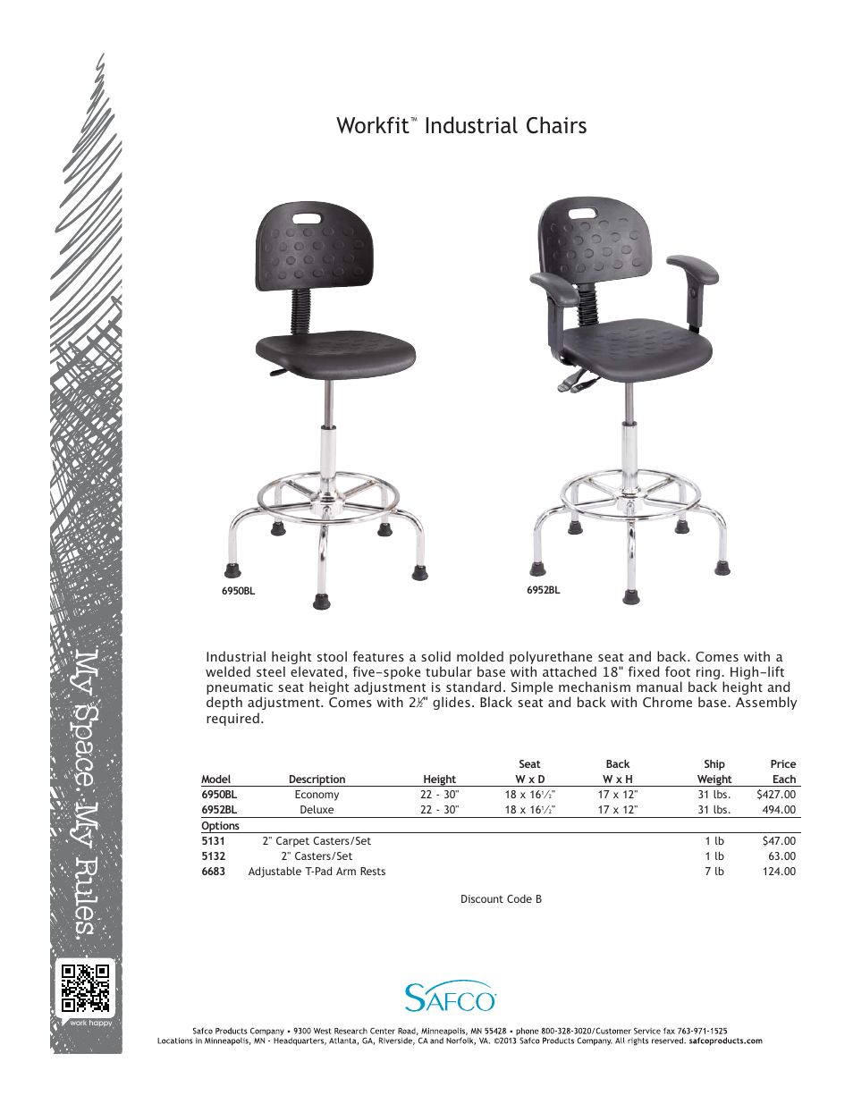 Safco 5131 User Manual | 1 page