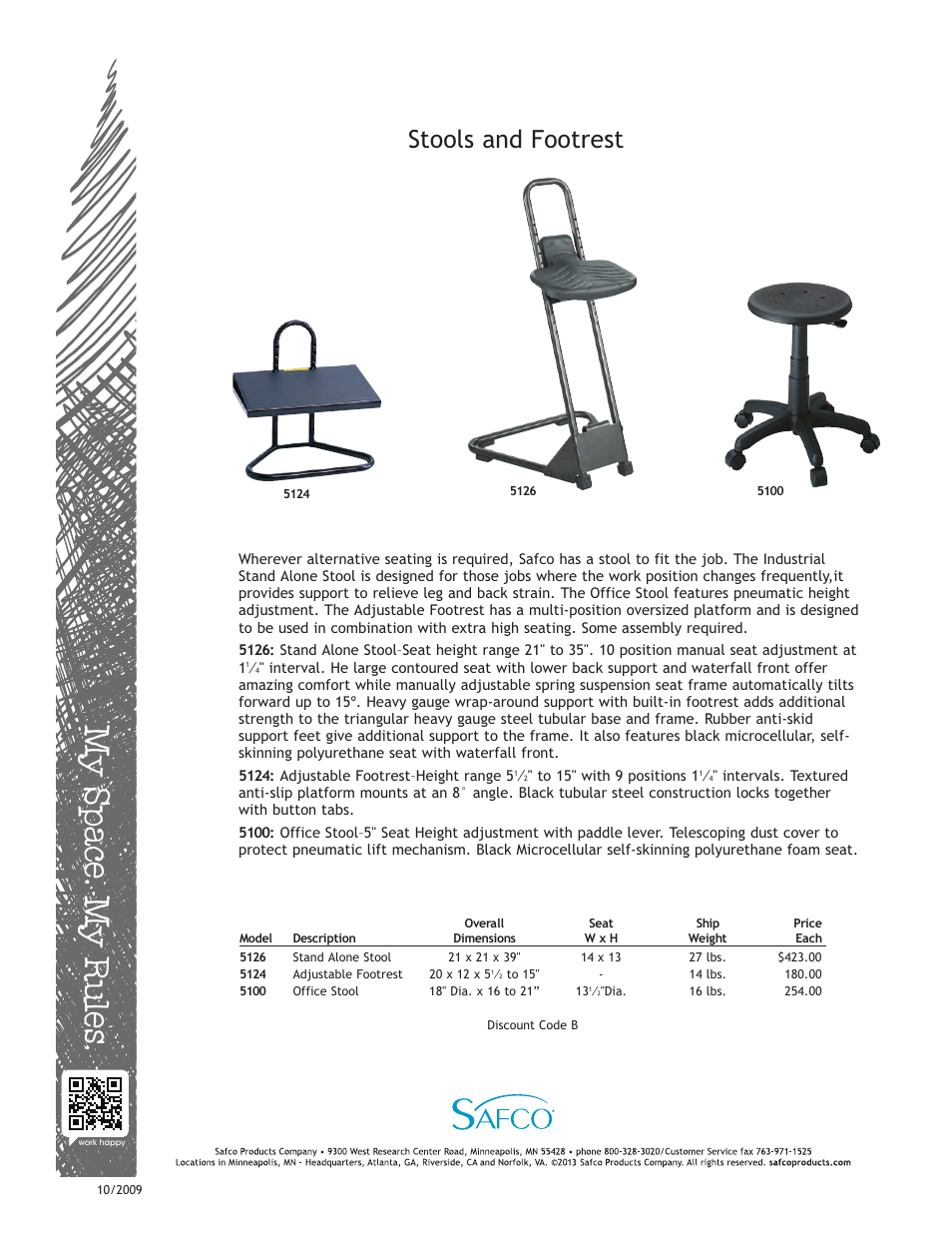 Safco 5100 User Manual | 1 page