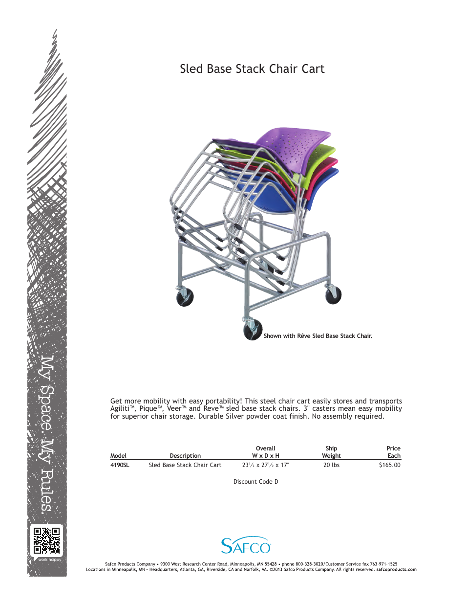 Safco 4190SL User Manual | 1 page