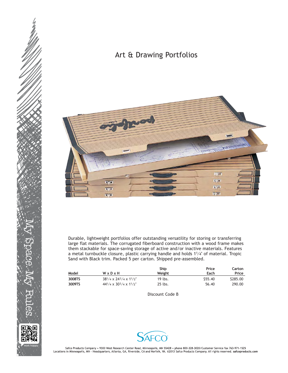 Safco 3009TS User Manual | 1 page